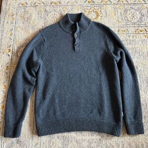 Patagonia Men's Navy Blue Quarter Button Sweater